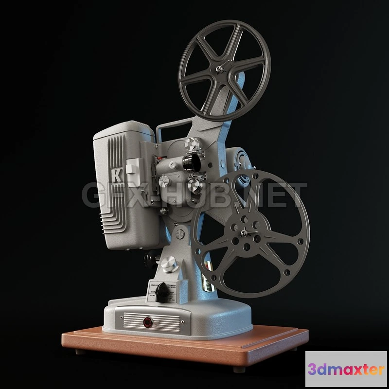 1201884 - FURNITURE 3D MODELS - Keystone 109D 8mm Cinema Projector