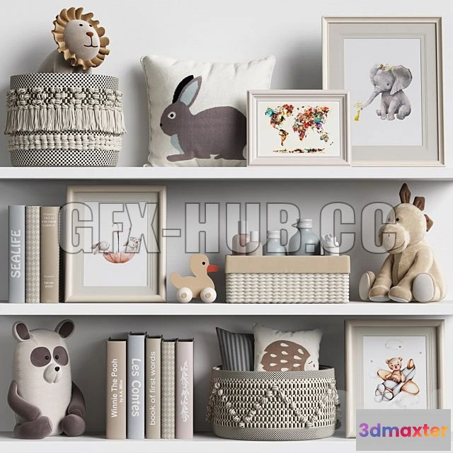 1201896 - FURNITURE 3D MODELS - Kids Room Decor 05