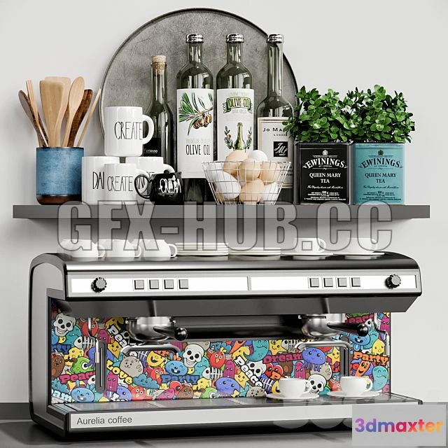 1201942 - FURNITURE 3D MODELS - Kitchen Accessories 01