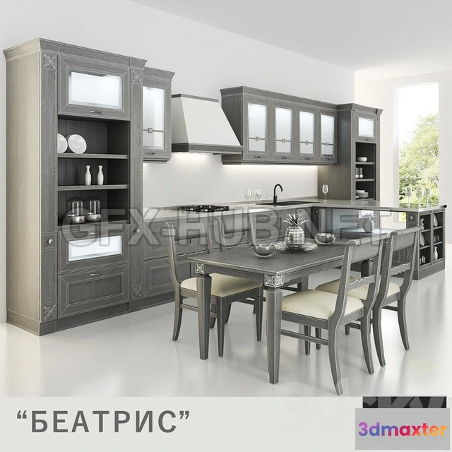 1201958 - FURNITURE 3D MODELS - Kitchen Beatrice from companies Yavid