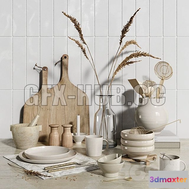 1201972 - FURNITURE 3D MODELS - Kitchen Decor 05