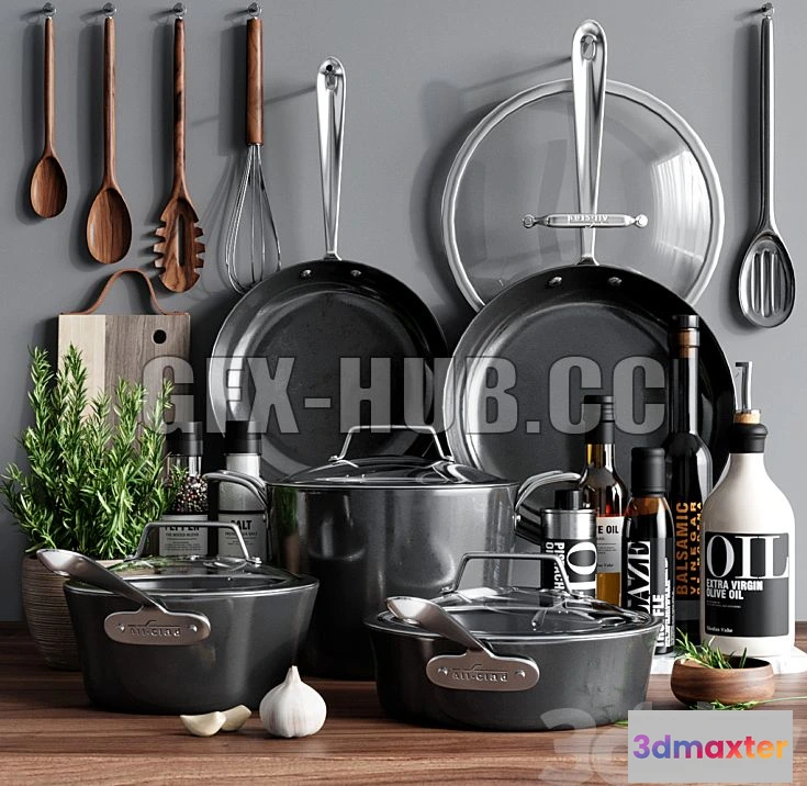 1201974 - FURNITURE 3D MODELS - Kitchen Decor 4