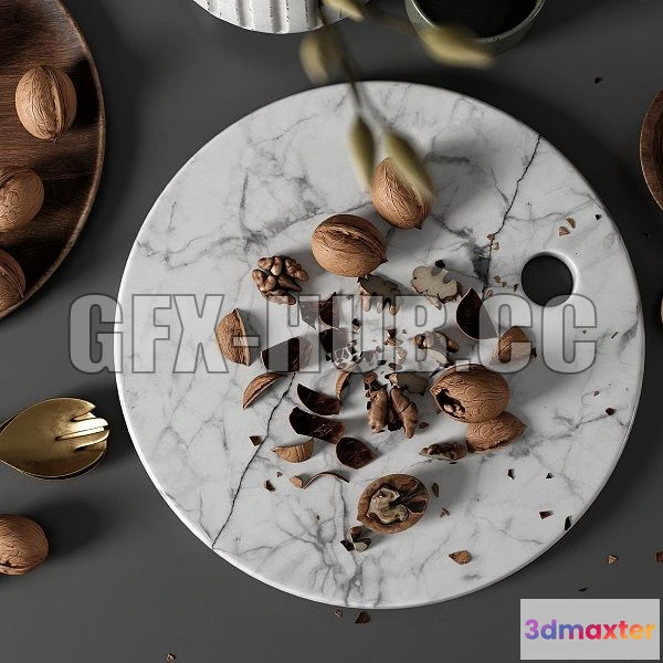 1201976 - FURNITURE 3D MODELS - Kitchen Decor Set 09