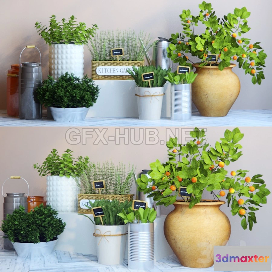 1201984 - FURNITURE 3D MODELS - Kitchen garden 4