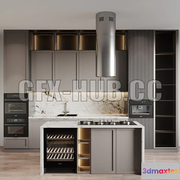 1201994 - FURNITURE 3D MODELS - Kitchen Modern 40