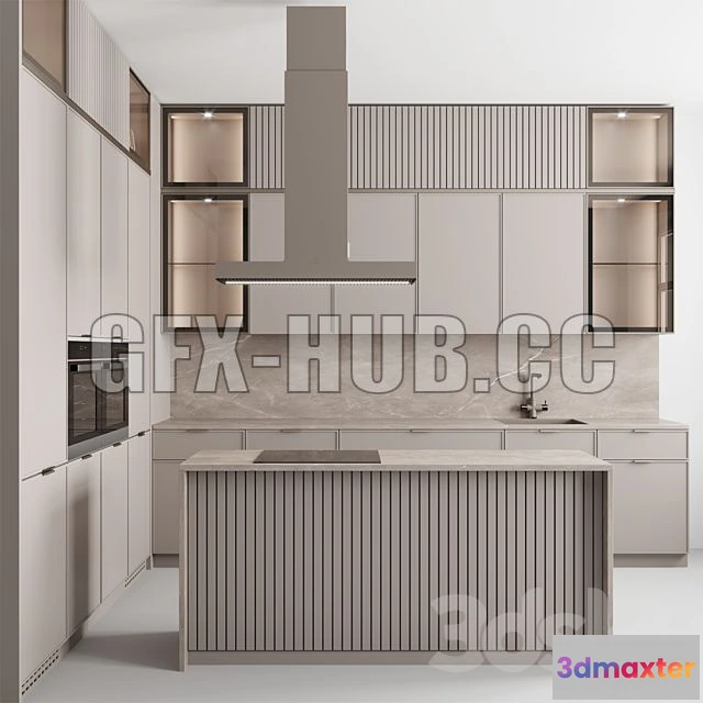 1202004 - FURNITURE 3D MODELS - Kitchen N63 VRay