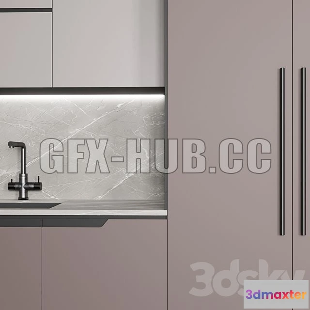 1202012 - FURNITURE 3D MODELS - Kitchen No 35