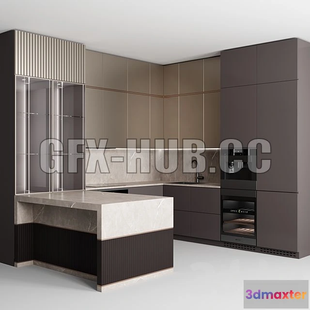 1202018 - FURNITURE 3D MODELS - Kitchen No 65
