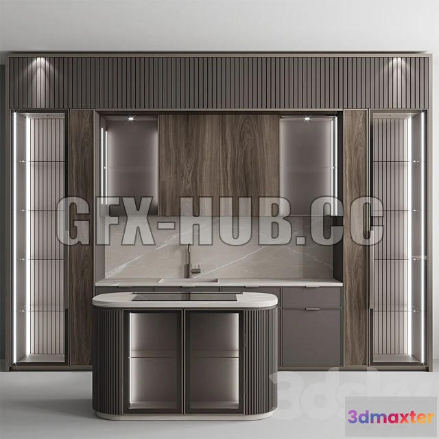 1202020 - FURNITURE 3D MODELS - Kitchen No 69