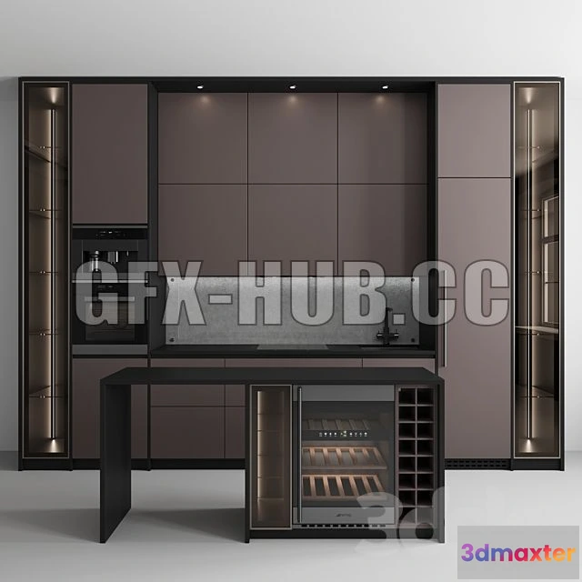 1202024 - FURNITURE 3D MODELS - Kitchen No. 49