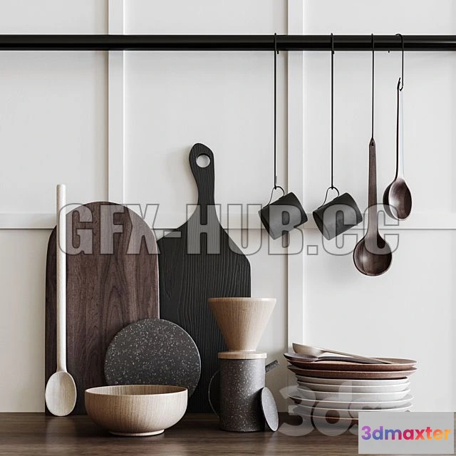 1202034 - FURNITURE 3D MODELS - Kitchen Set 000