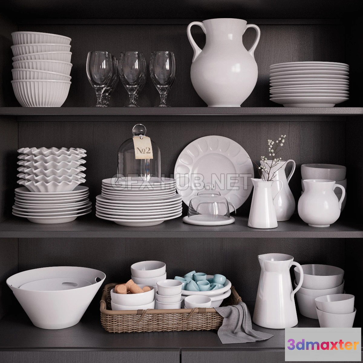 1202040 - FURNITURE 3D MODELS - Kitchen Set 02