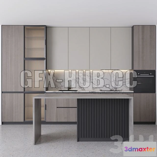 1202048 - FURNITURE 3D MODELS - Kitchen Set3