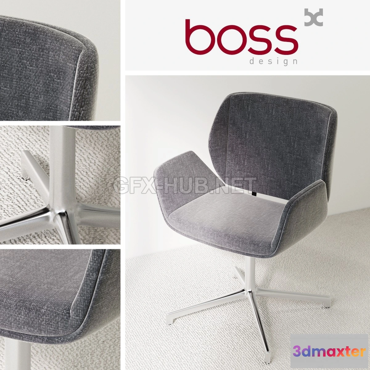 1202082 - FURNITURE 3D MODELS - KRUZE Chair David Fox