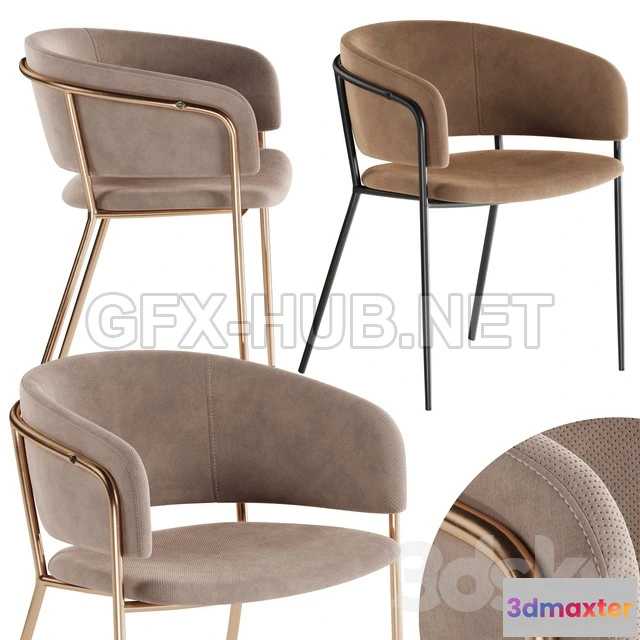 1202096 - FURNITURE 3D MODELS - La Forma stool Konnie
