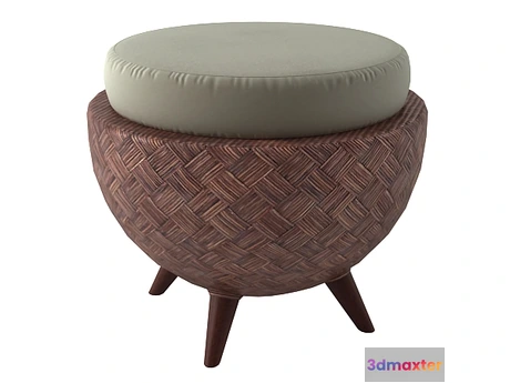 1202102 - FURNITURE 3D MODELS - La Luna Ottoman
