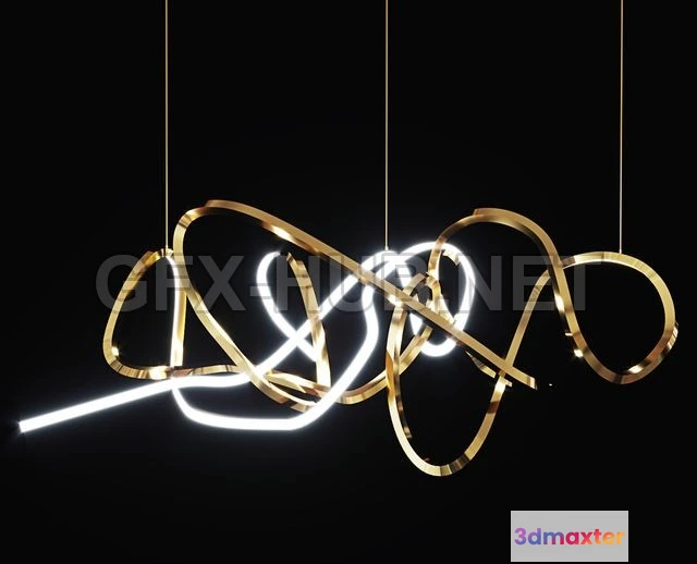 1202154 - FURNITURE 3D MODELS - Lampadario Inari Cameron Design