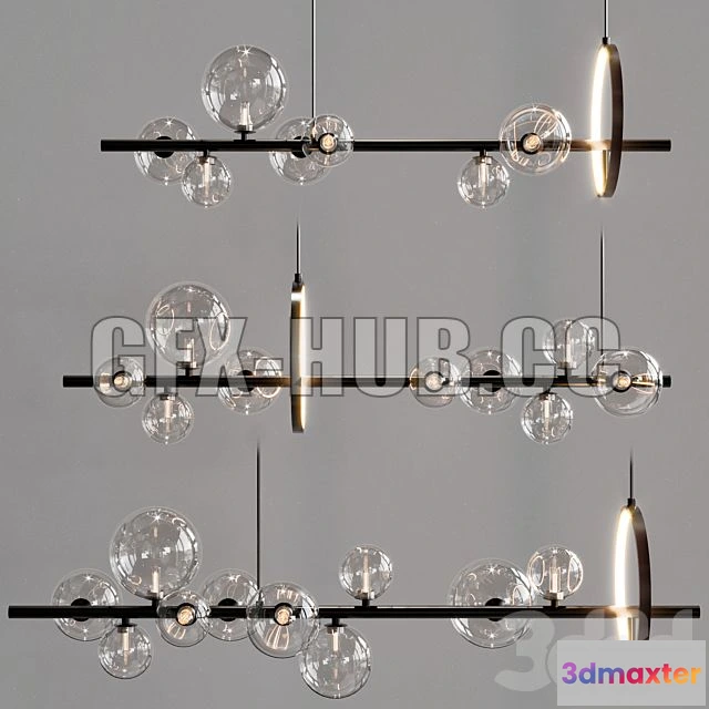 1202160 - FURNITURE 3D MODELS - Lampatron IONA L Pendant Light