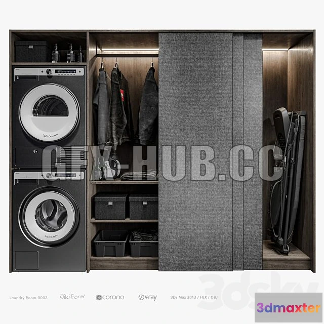 1202218 - FURNITURE 3D MODELS - Laundry Room 0003