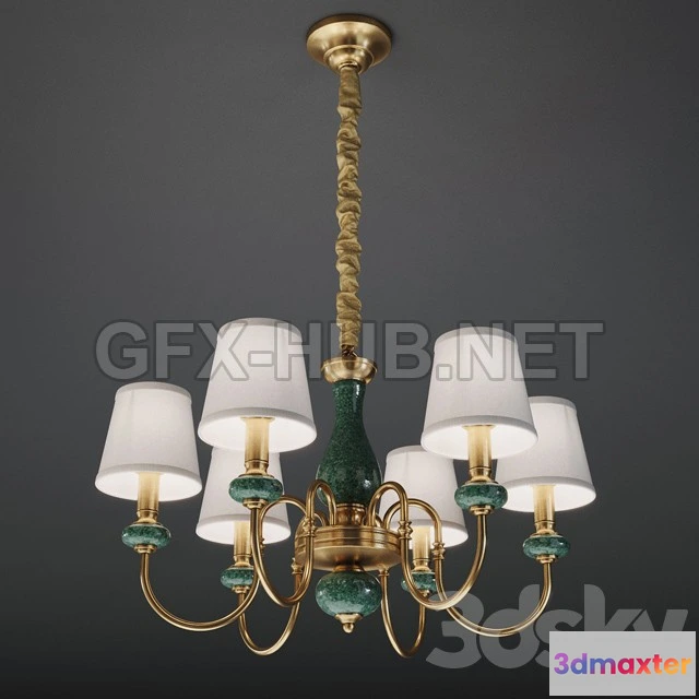 1202232 - FURNITURE 3D MODELS - LAURETTA CHANDELIER CH138-6