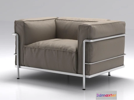 1202254 - FURNITURE 3D MODELS - LC3 Armchair