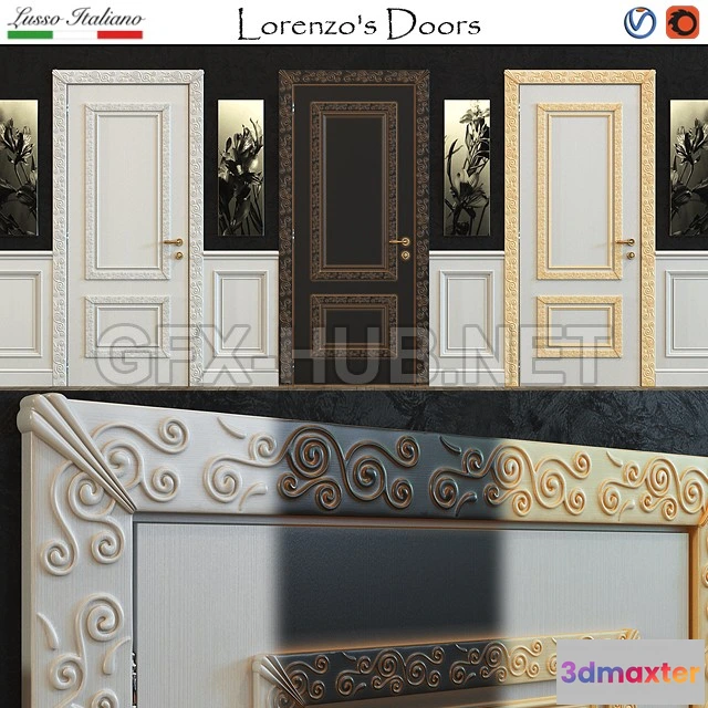 1202468 - FURNITURE 3D MODELS - Lorenzo s Doors Antalica