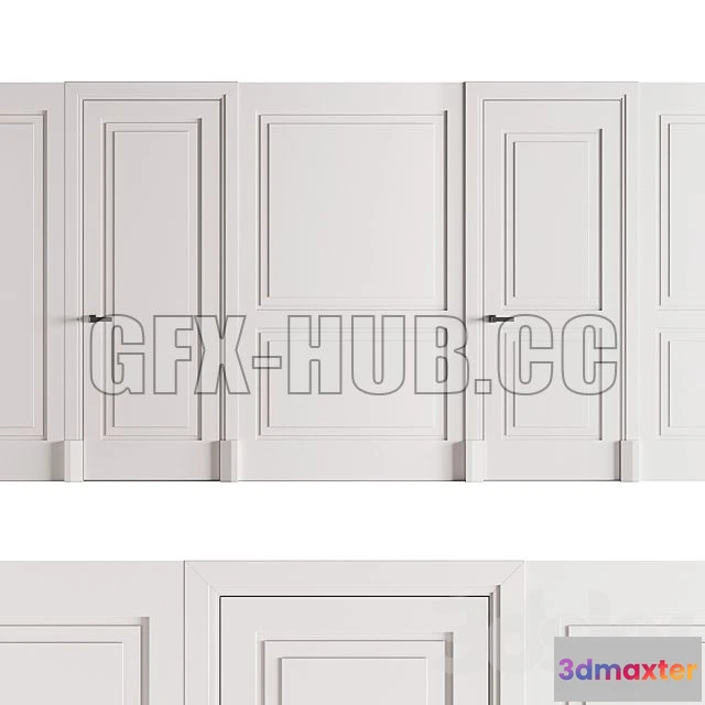 1202496 - FURNITURE 3D MODELS - Lualdi Boiserie Avenue
