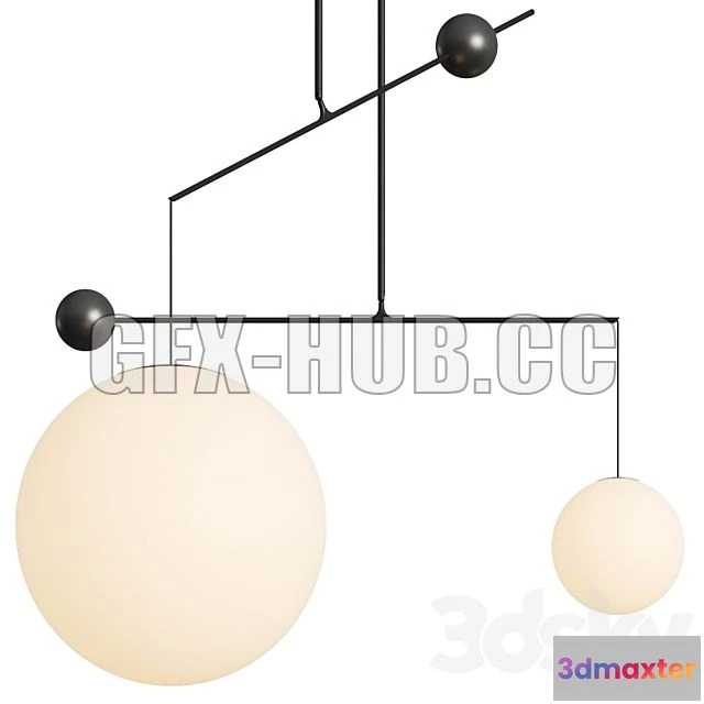 1202498 - FURNITURE 3D MODELS - Luceplan Malamata Pendant Lamps