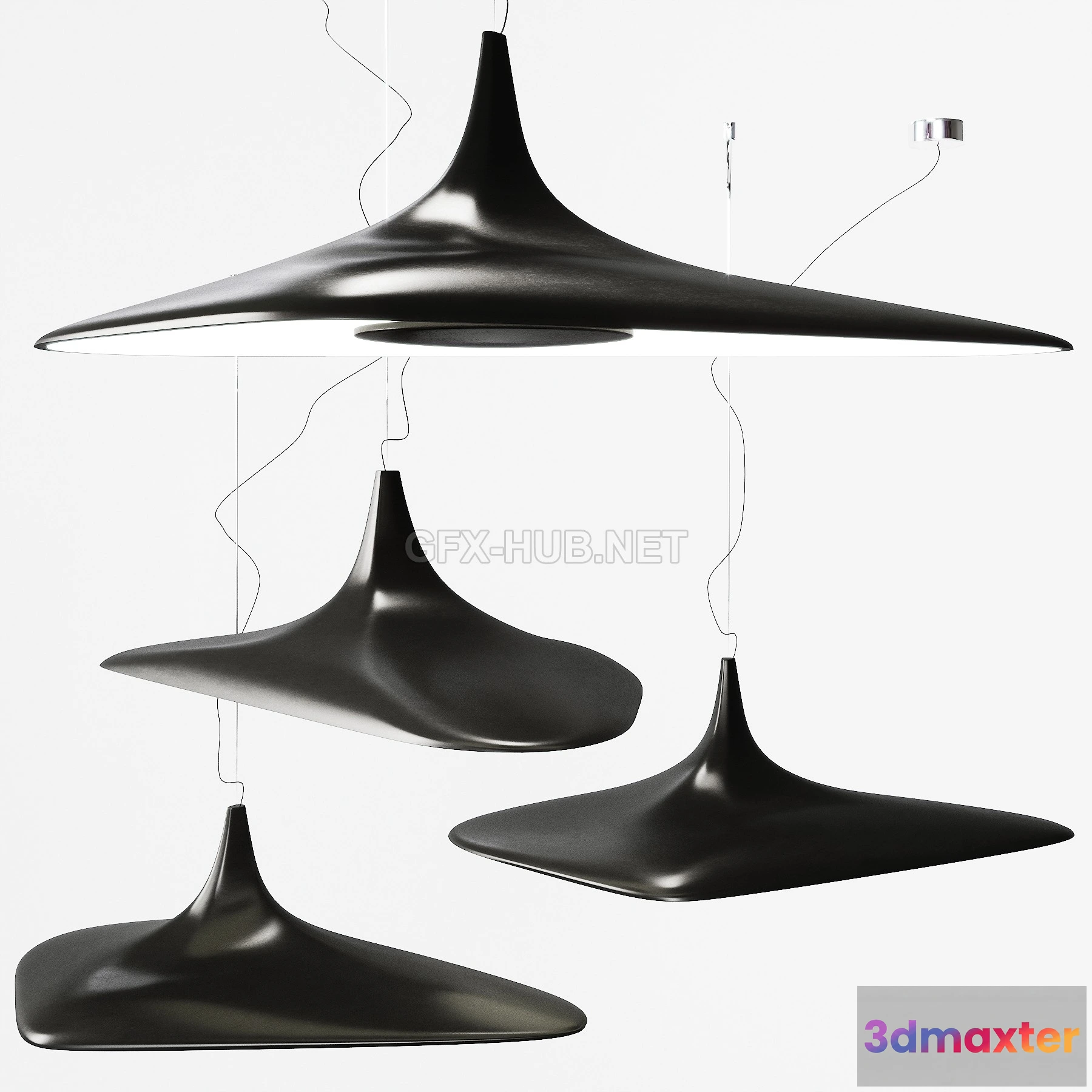 1202500 - FURNITURE 3D MODELS - LUCEPLAN SOLEIL NOIR