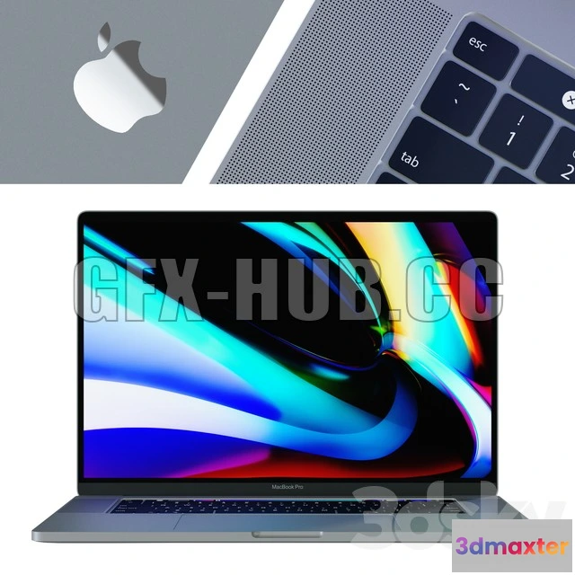 1202562 - FURNITURE 3D MODELS - MacBook Pro 16 Silver and Space Gray