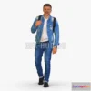 1202644 - FURNITURE 3D MODELS - Man with bag 0711