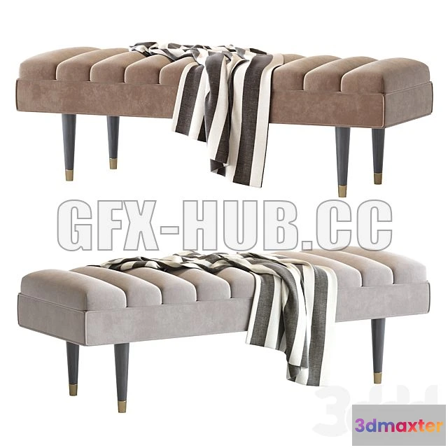 1202680 - FURNITURE 3D MODELS - Margot Eichholtz Bench