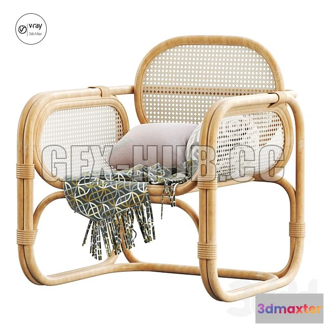 1202706 - FURNITURE 3D MODELS - Marte Lounge Chair 2