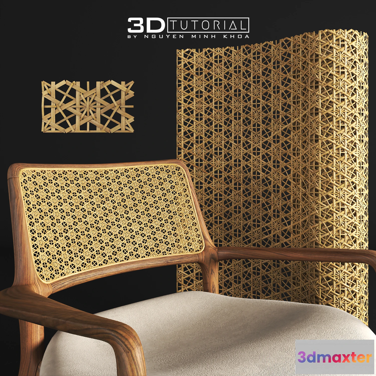 1202746 - FURNITURE 3D MODELS - Mẫu 1 đan mây tre 3dtutorial byNguyenMinhKhoa