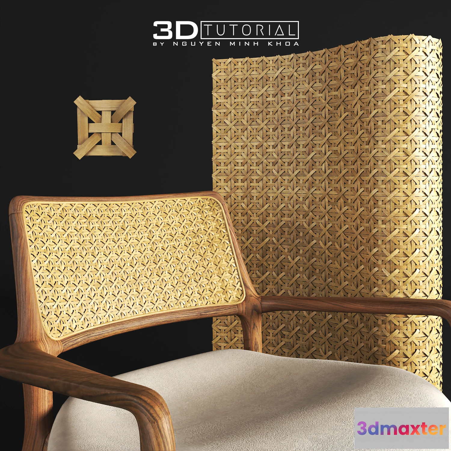 1202750 - FURNITURE 3D MODELS - Mẫu 11 đan mây tre 3dtutorial byNguyenMinhKhoa
