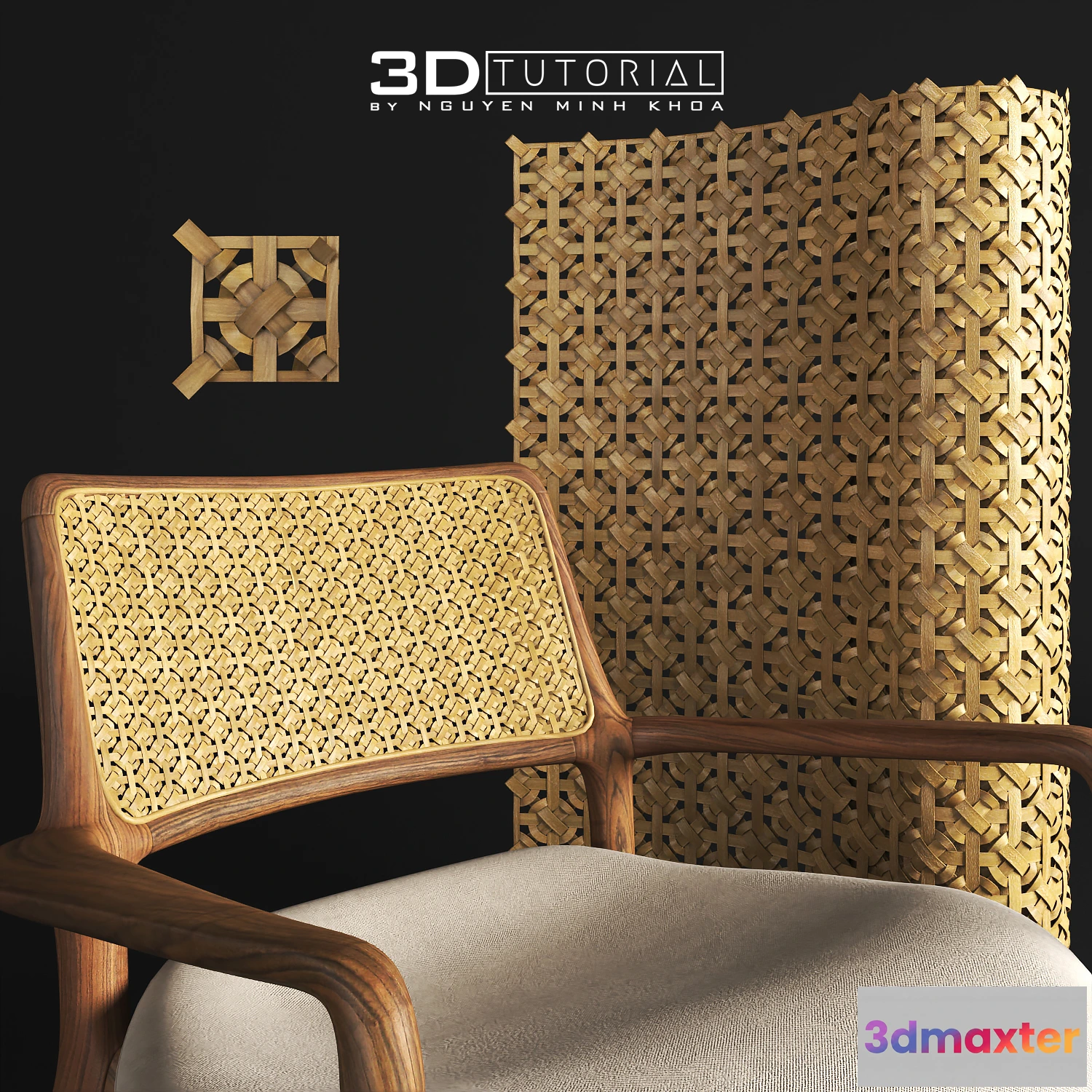 1202760 - FURNITURE 3D MODELS - Mẫu 16 đan mây tre 3dtutorial byNguyenMinhKhoa