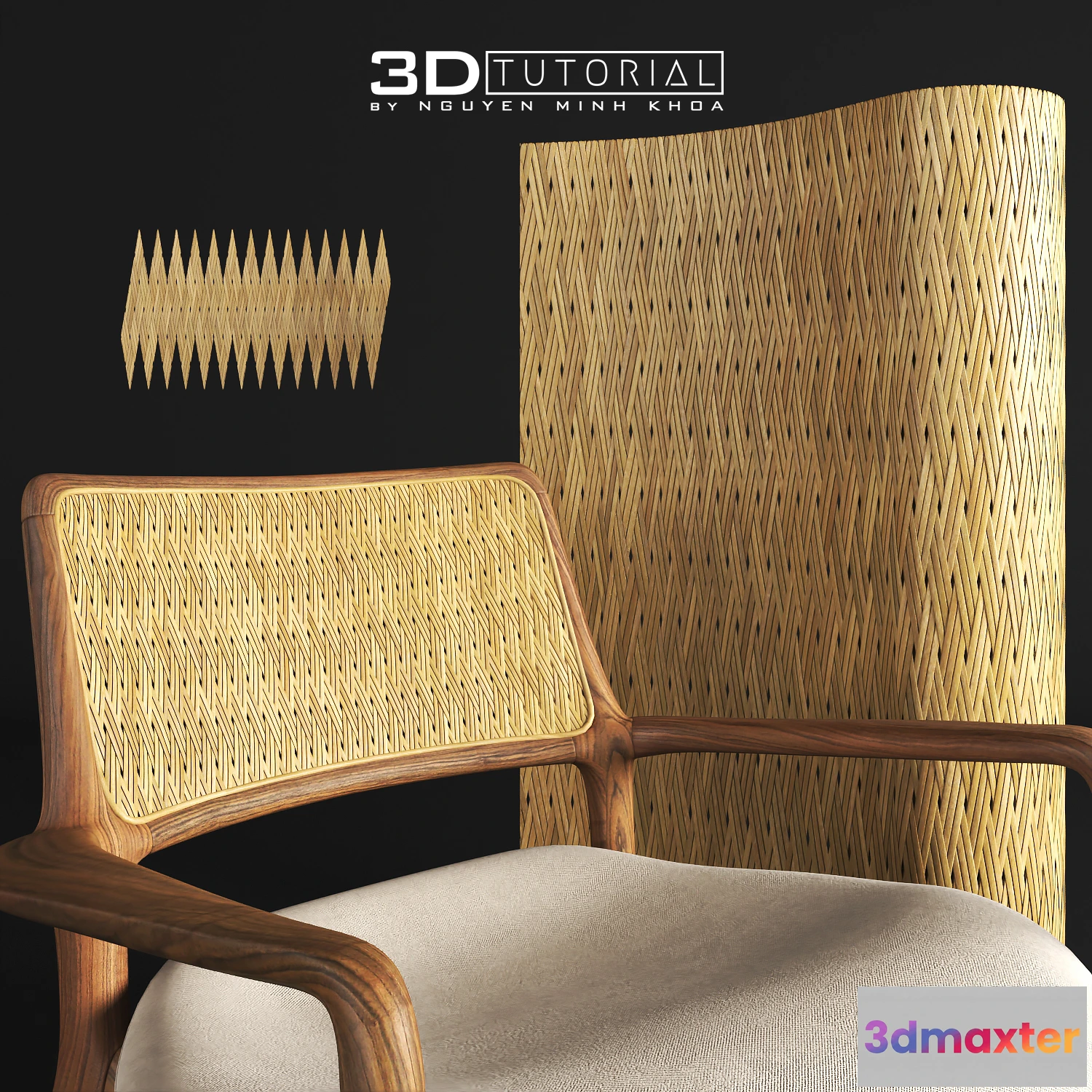 1202764 - FURNITURE 3D MODELS - Mẫu 2 đan mây tre 3dtutorial byNguyenMinhKhoa