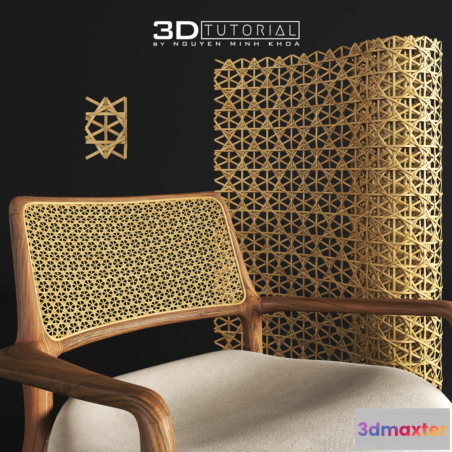 1202770 - FURNITURE 3D MODELS - Mẫu 5 đan mây tre 3dtutorial byNguyenMinhKhoa