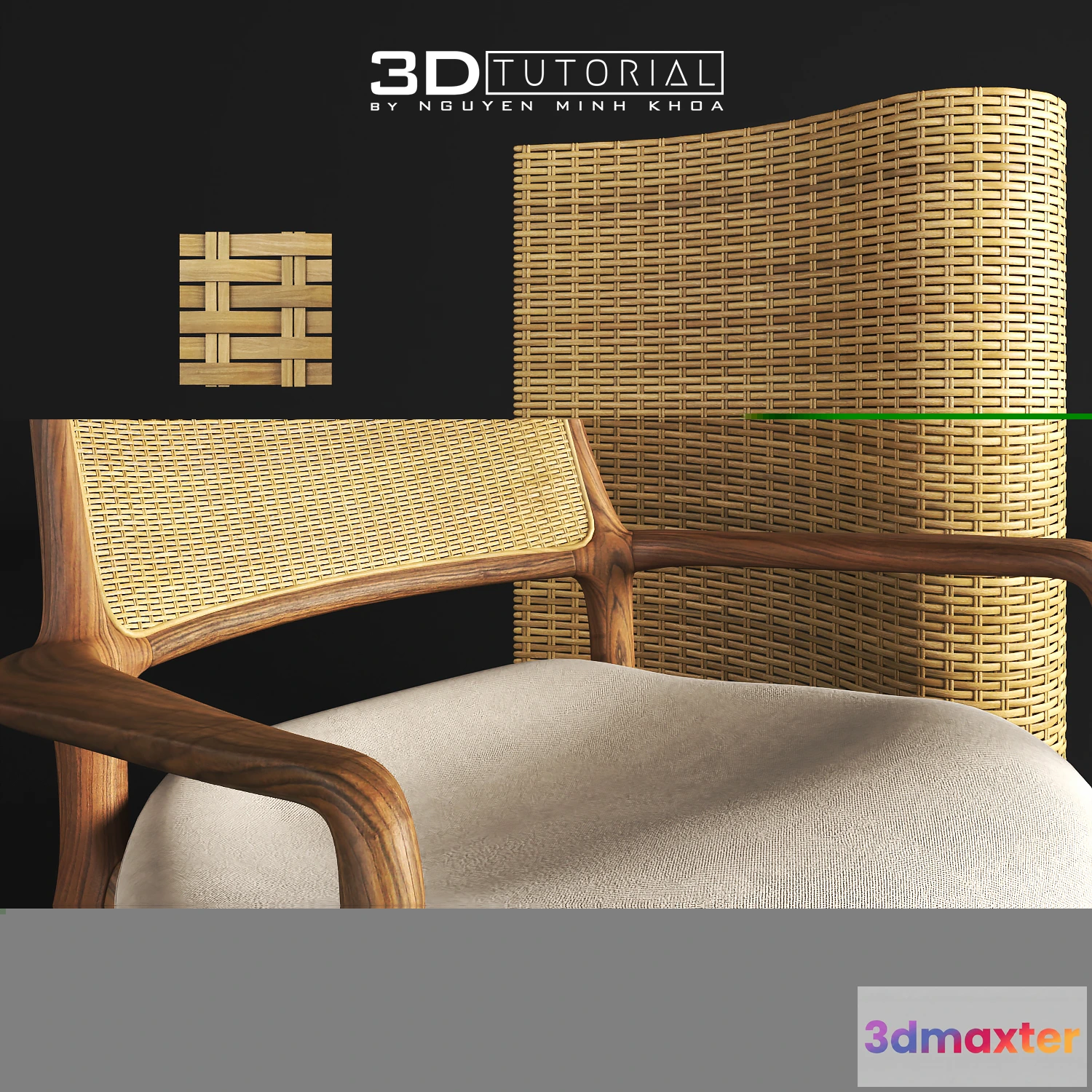 1202772 - FURNITURE 3D MODELS - Mẫu 6 đan mây tre 3dtutorial byNguyenMinhKhoa