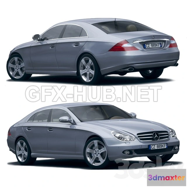 1202834 - FURNITURE 3D MODELS - Mercedes Benz CLS500