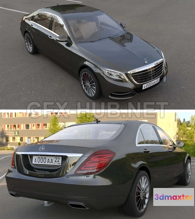 1202842 - FURNITURE 3D MODELS - Mercedes W222