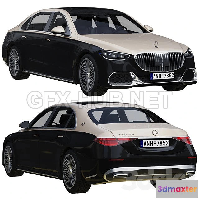 1202852 - FURNITURE 3D MODELS - Mercedes-benz S-class Maybach 2021