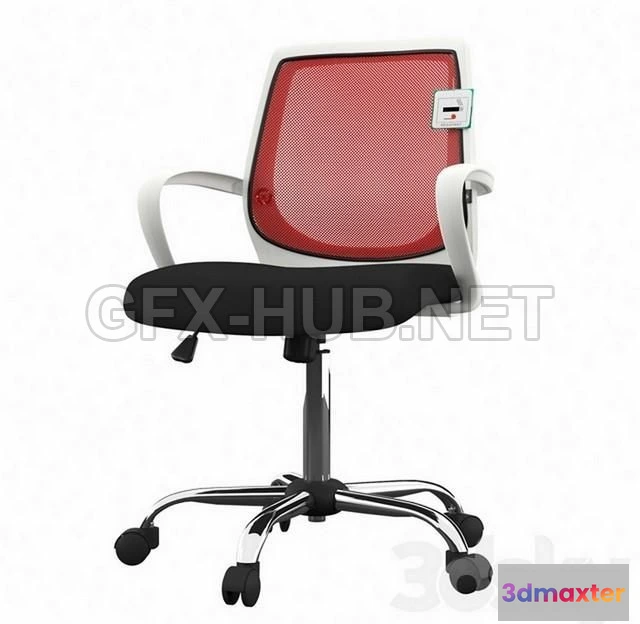 1202876 - FURNITURE 3D MODELS - Mesh Swivel Office Chair