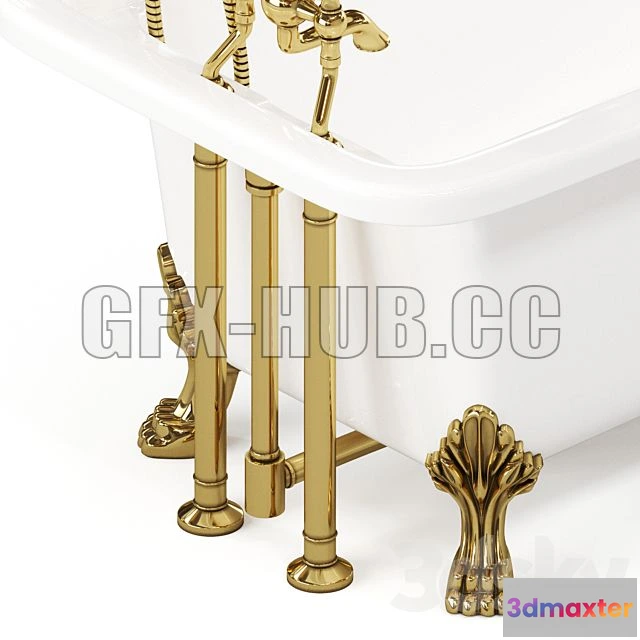 1202912 - FURNITURE 3D MODELS - Migliore Imperio Bathtub on Paws