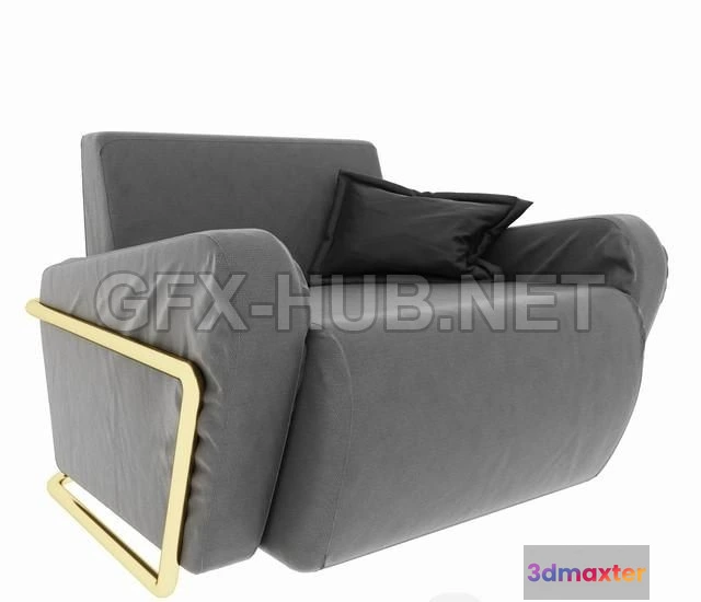 1202932 - FURNITURE 3D MODELS - Minimalism style armchair