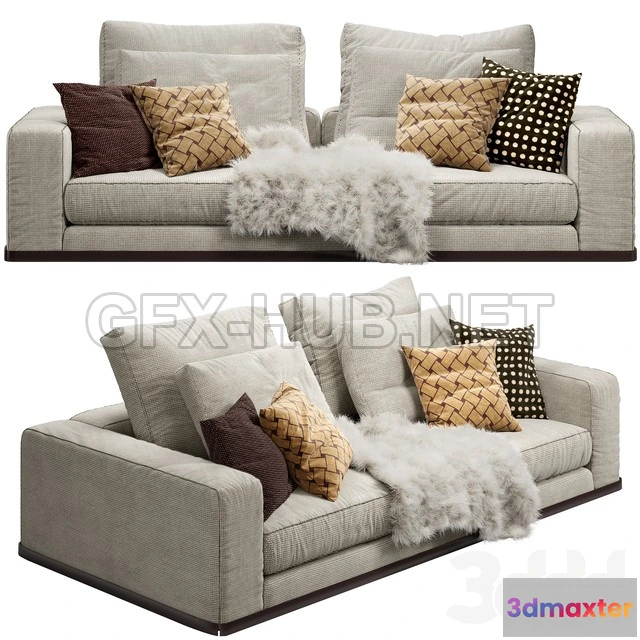 1203006 - FURNITURE 3D MODELS - Minotti West Sofa