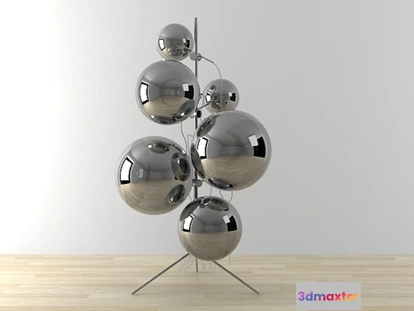 1203022 - FURNITURE 3D MODELS - Mirror Ball Stand