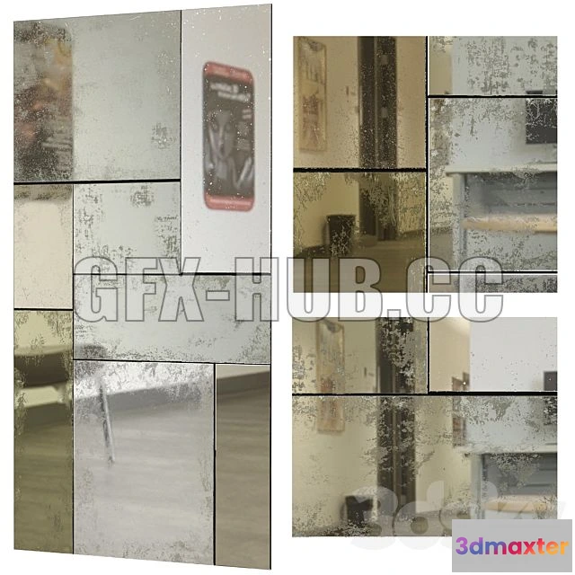 1203026 - FURNITURE 3D MODELS - Mirror Random Mirror by Julian Chichester