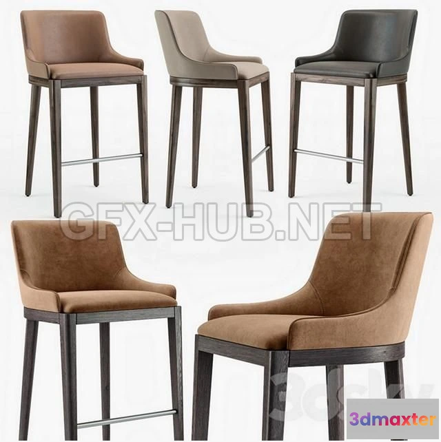 1203042 - FURNITURE 3D MODELS - MisuraEmme Cleo Stool