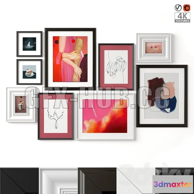 1203048 - FURNITURE 3D MODELS - Mixed Poster Set 40 (Knoppang, Virserum, Ribba)